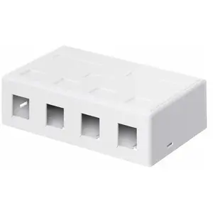 Goobay 79376 Boîtier Vide Keystone, 4-port pas cher