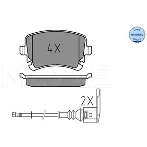 Meyle 0252332617/W Motorcraft Kit de plaquettes de frein, frein à disque pas cher