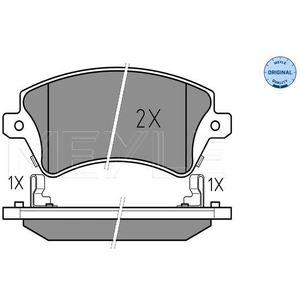 MEYLE Plaquettes de frein X4 pour TOYOTA: Corolla (Ref: 025 237 6617/W) pas cher