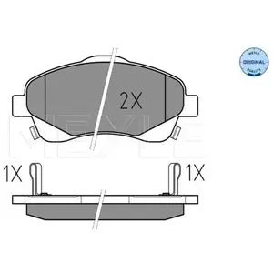 Kit de plaquettes de frein, frein à disque MEYLE-ORIGINAL Quality 0252376819/W pas cher