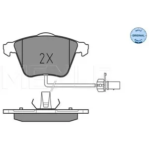 Meyle 0252376220/W Motorcraft Kit de plaquettes de frein, frein à disque pas cher