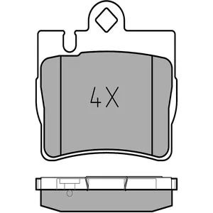 Kit de plaquettes de frein, frein à disque MEYLE-ORIGINAL Quality 0252307815 pas cher