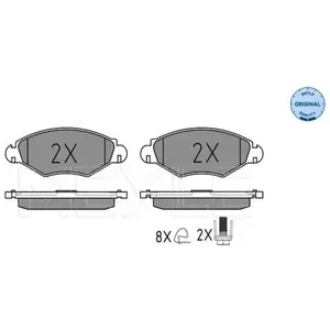 Kit de plaquettes de frein, frein à disque MEYLE-ORIGINAL Quality 0252359718 pas cher