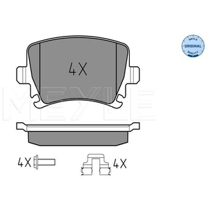 Kit de plaquettes de frein, frein à disque MEYLE-ORIGINAL Quality 0252391417 pas cher