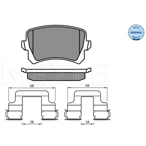 Kit de plaquettes de frein, frein à disque MEYLE-ORIGINAL Quality 0252448317 pas cher