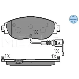 Meyle 0252511720/W Motorcraft Kit de plaquettes de frein, frein à disque pas cher