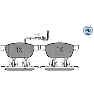 Kit de plaquettes de frein, frein à disque MEYLE-PD Quality 0252462318/PD pas cher
