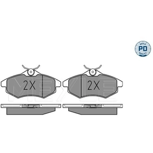 MEYLE Plaquettes de frein X4 pour CITROËN: C3, C2 (Ref: 025 234 0719/PD) pas cher