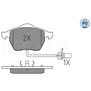 Meyle 0252184919/PD Motorcraft Kit de plaquettes de frein, frein à disque pas cher