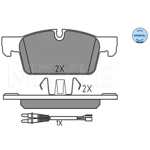 Meyle 0252522217 Motorcraft Kit de plaquettes de frein, frein à disque pas cher