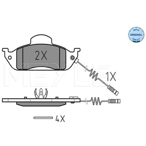 Meyle 025 231 9317/W Kit de plaquettes de frein, frein à disque pas cher