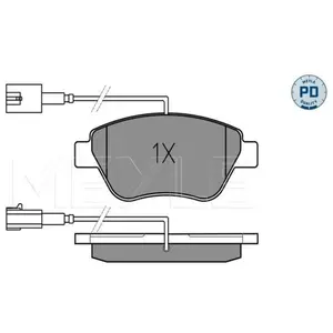 Meyle 0252370517/PD Motorcraft Kit de plaquettes de frein, frein à disque pas cher