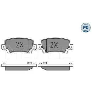 MEYLE Plaquettes de frein X4 pour TOYOTA: Corolla (Ref: 025 238 1616/PD) pas cher