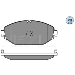 Kit de plaquettes de frein, frein à disque MEYLE-PD: Advanced performance and design. 0252207619/PD pas cher