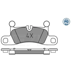 Kit de plaquettes de frein, frein à disque MEYLE-PD Quality 0252472116/PD pas cher
