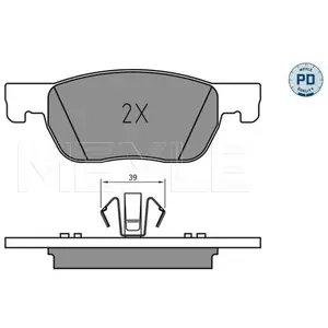 Kit de plaquettes de frein, frein à disque MEYLE-PD Quality 0252234220/PD pas cher