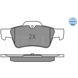 Kit de plaquettes de frein, frein à disque MEYLE-ORIGINAL Quality 0252333516 pas cher