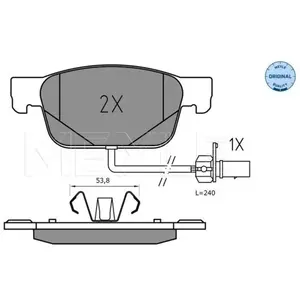 MEYLE Plaquettes de frein X4 pour AUDI: A4, A5 (Ref: 025 223 8317) pas cher