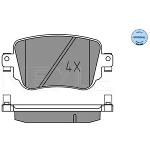 Kit de plaquettes de frein, frein à disque MEYLE-ORIGINAL Quality 0252510917 pas cher