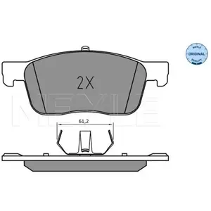 Kit de plaquettes de frein, frein à disque MEYLE-ORIGINAL Quality 0252259417 pas cher