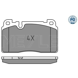 Kit de plaquettes de frein, frein à disque MEYLE-PD Quality 0252564317/PD pas cher