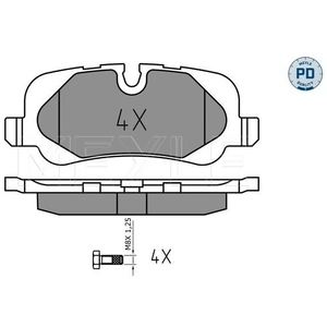 Kit de plaquettes de frein, frein à disque MEYLE-PD Quality 0252419217/PD pas cher