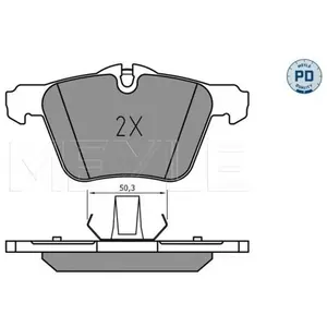 Kit de plaquettes de frein, frein à disque MEYLE-PD Quality 0252407920/PD pas cher