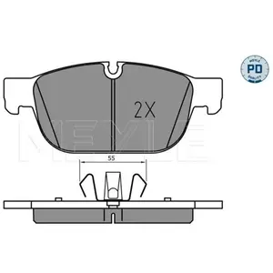 Kit de plaquettes de frein, frein à disque MEYLE-PD: Advanced performance and design. 0252231719/PD pas cher