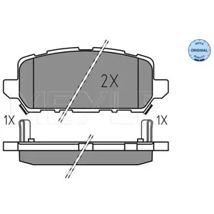 MEYLE Plaquettes de frein X4 pour HONDA: e:Ny1, HR-V (Ref: 025 259 4717) pas cher