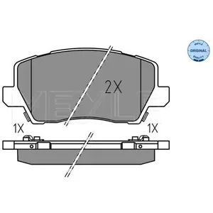 MEYLE Plaquettes de frein X4 pour KIA: Picanto (Ref: 025 229 0417) pas cher