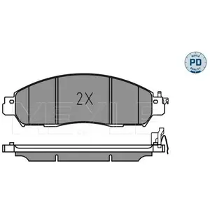 Kit de plaquettes de frein, frein à disque MEYLE-PD: Advanced performance and design. 0252243917/PD pas cher