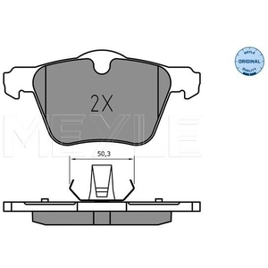 Kit de plaquettes de frein, frein à disque MEYLE-ORIGINAL Quality 0252414218 pas cher