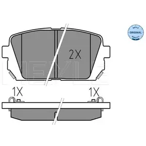 MEYLE Plaquettes de frein X4 pour KIA: Carens (Ref: 025 244 9116/W) pas cher