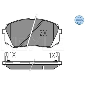 Meyle 025 245 0116/W Kit de plaquettes de frein, frein à disque pas cher