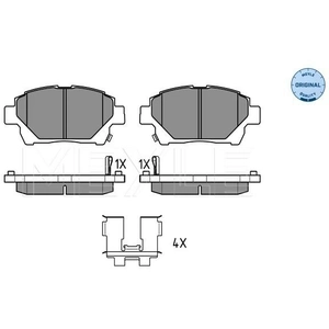 MEYLE Plaquettes de frein X4 pour TOYOTA: IQ (Ref: 025 235 1015/W) pas cher