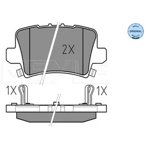 MEYLE Plaquettes de frein X4 pour HONDA: Civic (Ref: 025 240 8615/W) pas cher