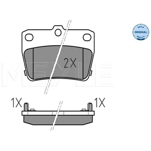 MEYLE Plaquettes de frein X4 pour TOYOTA: RAV4 (Ref: 025 236 5614/W) pas cher