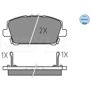 MEYLE Plaquettes de frein X4 pour HONDA: Civic (Ref: 025 240 8717/W) pas cher