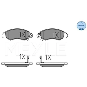 Meyle 025 232 9614/W Kit de plaquettes de frein, frein à disque pas cher