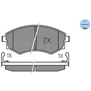 Kit de plaquettes de frein, frein à disque MEYLE-ORIGINAL Quality 0252172517/W pas cher