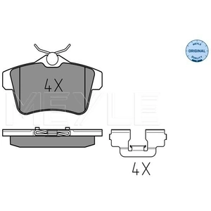 Kit de plaquettes de frein, frein à disque MEYLE-ORIGINAL Quality 0252492217 pas cher