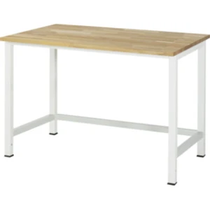 Table de travail Rau hêtre plateau massif LxPxH 1250x800x825 mm
