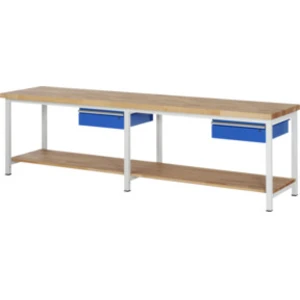 Établi Rau modèle 8001 avec tablette LxPxH 3000x700x840mm