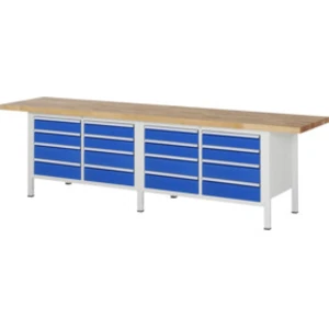 Établi Rau modèle 8477, L 3000 x P 700 x H 840mm