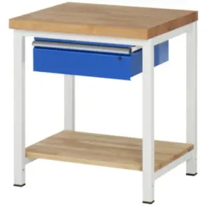 Établi Rau modèle 8001 avec tablette LxPxH 750x900x840mm pas cher