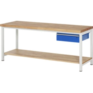 Établi Rau modèle 8001 avec tablette LxPxH 2000x900x840mm