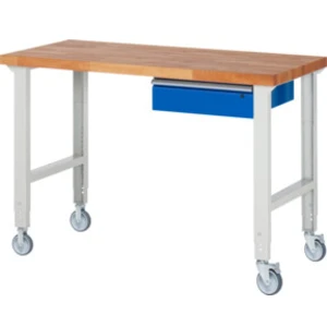 Rau Établi mobile réglable en hauteur 7001A1, L1500xP700xH950-1000mm pas cher