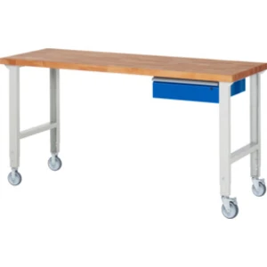 Rau Établi mobile réglable en hauteur 7001A1, L2000xP700xH950-1000mm