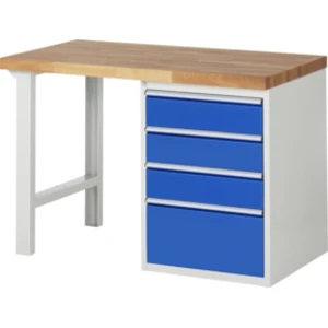 Établi Rau modèle 7510 avec 4 tiroirs l x p x h 1250x900x840mm pas cher