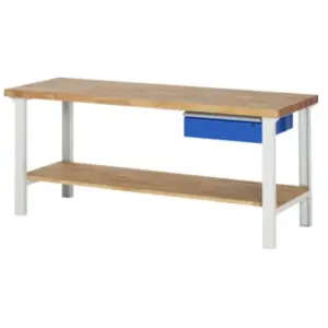 Établi Rau modèle 7001 avec tablette LxPxH 2000x700x840mm pas cher